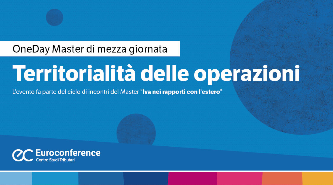 Immagine Territorialità delle operazioni | Euroconference